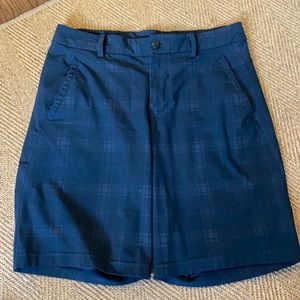 Lululemon navy plaid shorts 10” inseam